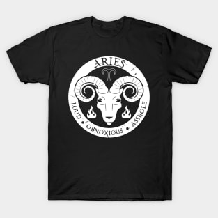 Savage Aries Zodiac Antisocial Astrology T-Shirt